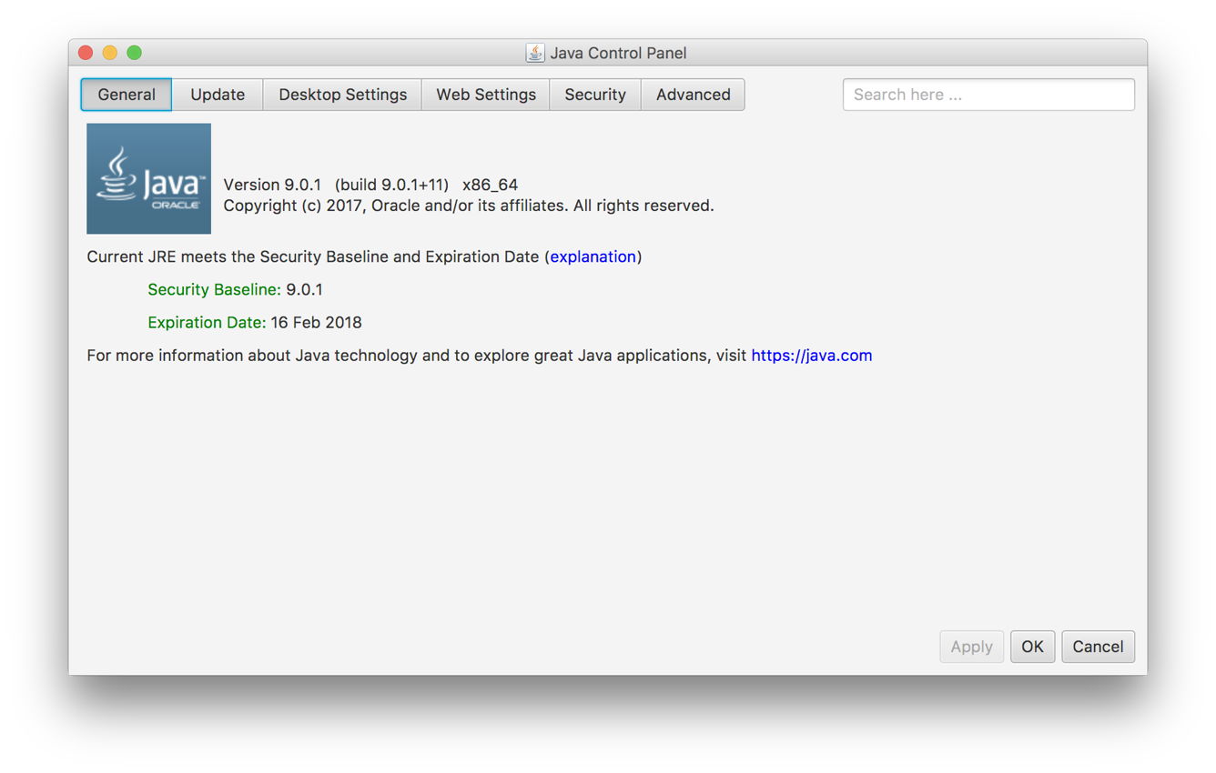 runtime java for mac