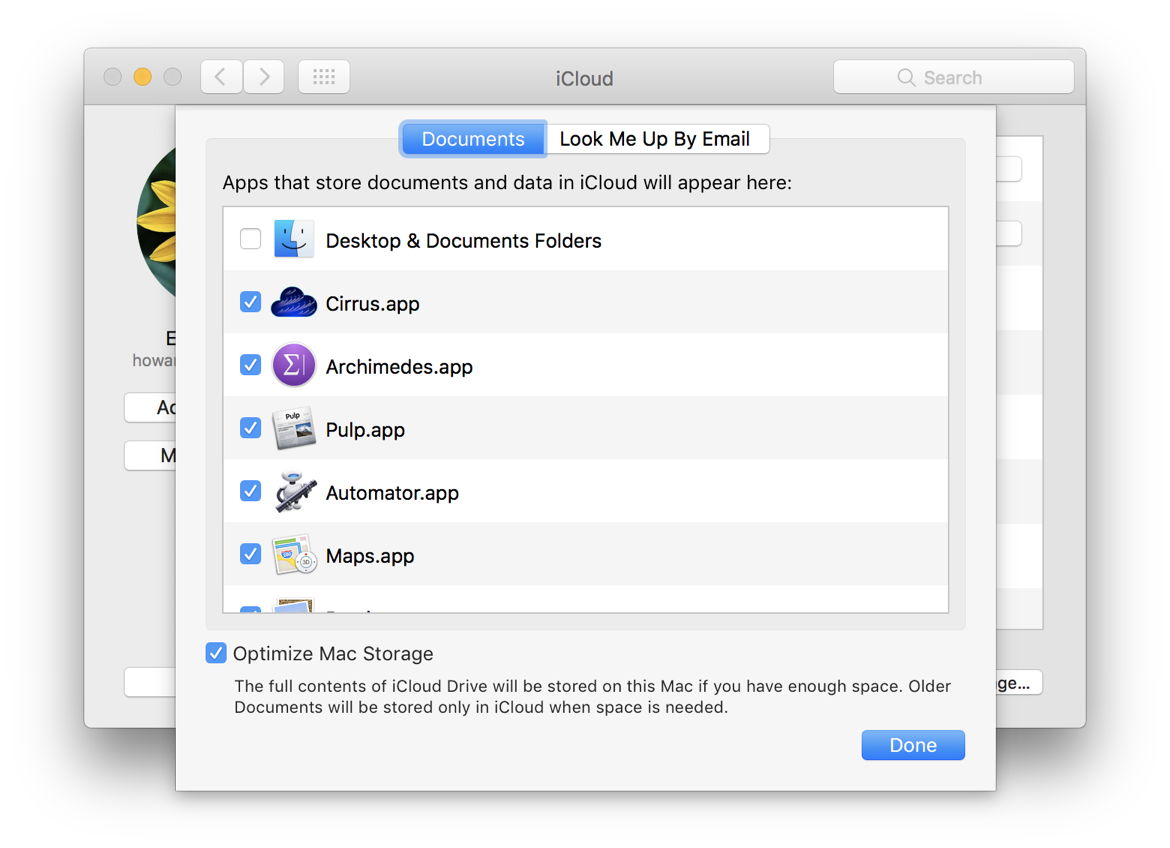 get icloud storage for mac