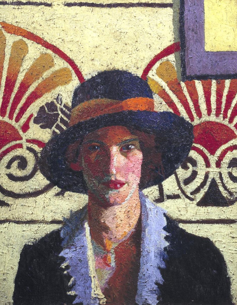 Girl with Palmettes c.1914 by Malcolm Drummond 1880-1945